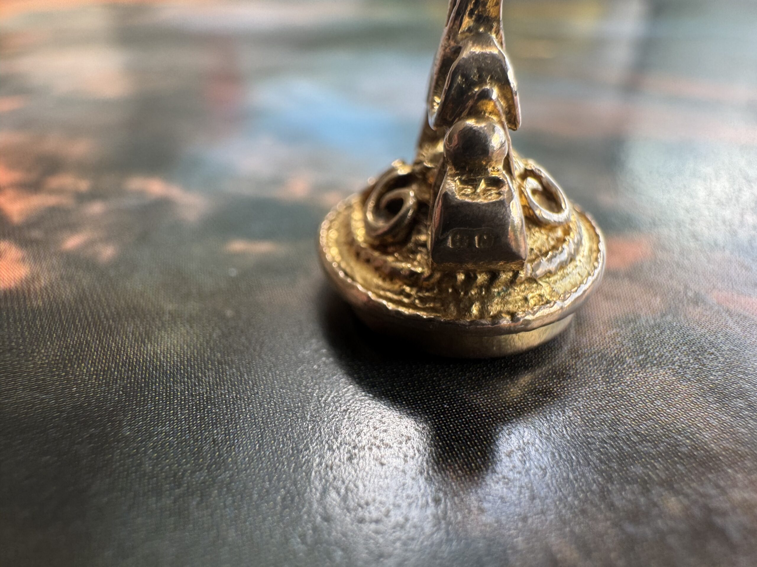 Victorian Green Agate Fob - 9ct Gold - Image 5