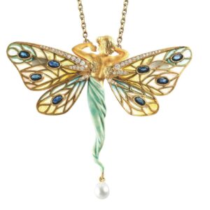 Art Nouveau Butterfly Necklace - Art Nouveau Club