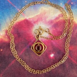 Art Deco Red Spinel Necklace - Anadej