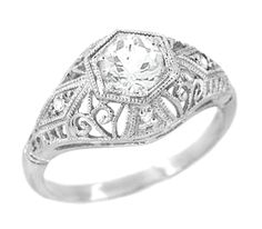Edwardian-Diamond-Filigree-Engagement-Ring-Pinterest