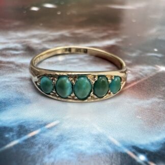 Antique Turquoise Ring 18ct Gold