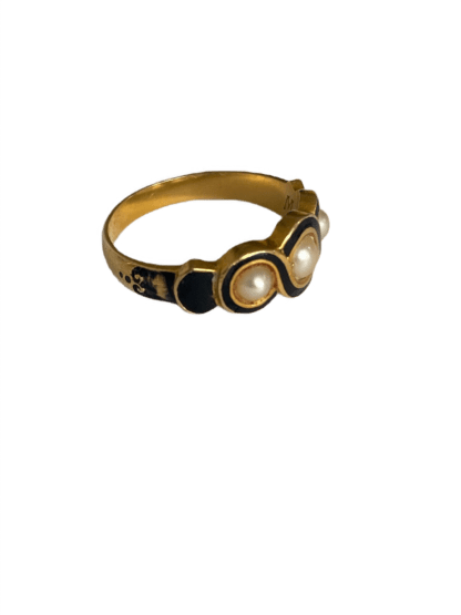 Victorian Mourning Ring - 18ct Gold - Image 6