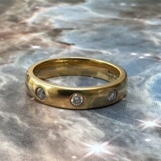 Diamond Gypsy Trilogy Ring 18ct Gold