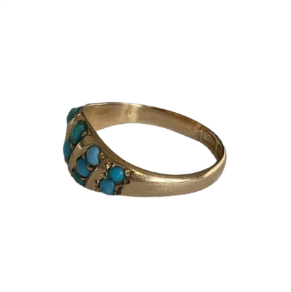 antique turquoise ring 15ct gold