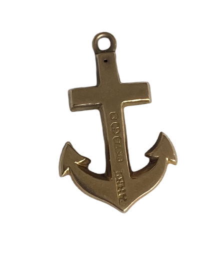 Victorian Anchor Charm/Pendant - 9ct Gold