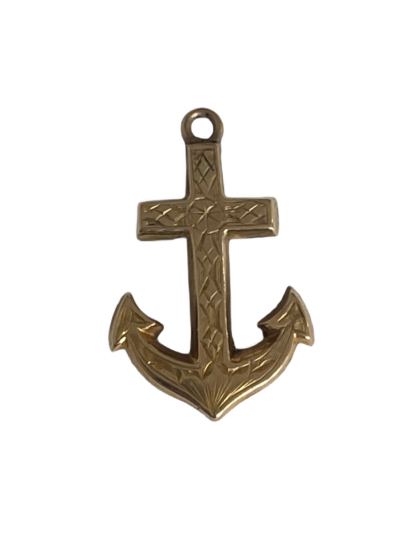 Victorian Anchor Charm/Pendant - 9ct Gold