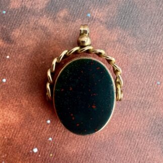 Victorian Bloodstone and Carnelian Spinner Fob - 9ct Gold