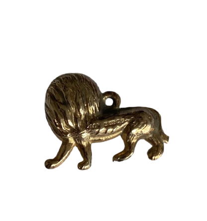 Vintage Lion Charm - 9ct Gold