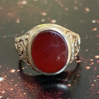 Vintage Carnelian Signet Ring - 9ct Gold