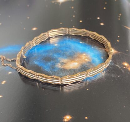 Edwardian Enamel Gate Link Bracelet - 9ct Gold - Alternative