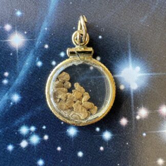 Vintage Gold Nugget Shaker Charm