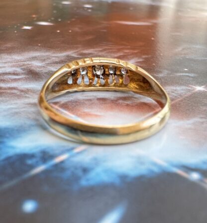 Antique 5 Stone Diamond Ring - 18ct Gold - Image 3