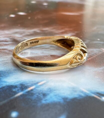 Antique 5 Stone Diamond Ring - 18ct Gold - Image 4