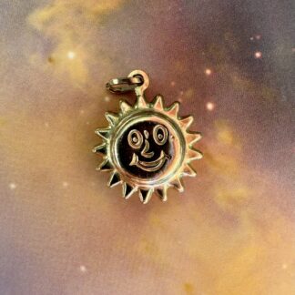 Vintage Sun Charm - 9ct Gold