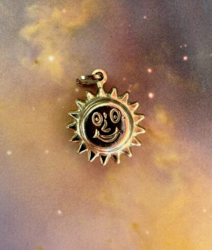 Vintage Sun Charm - 9ct Gold