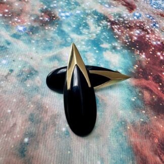 Onyx Teardrop Earrings 14ct gold